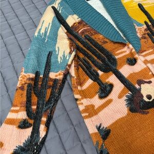 Wrangler Retro Teal and Cream Sweater